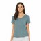 BELLA + CANVAS® Women's Relaxed Heather CVC V-Neck Short Sleeve T-Shirt - 6405CVC